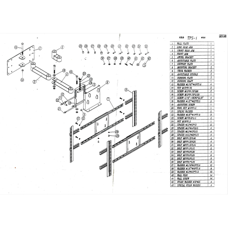 PROFESJONALNY Uchwyt ścienny TechLink- TV, Tablice