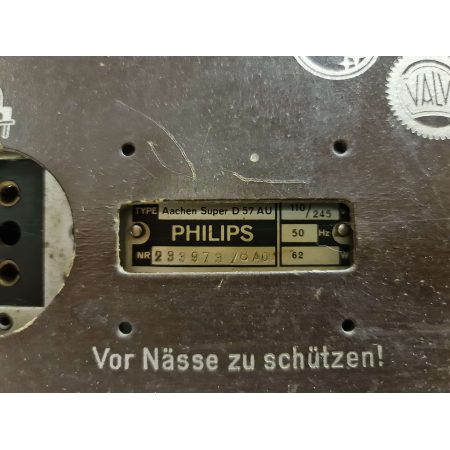 Radio Philips D57 – Monoster - No. 1 w 1938 r