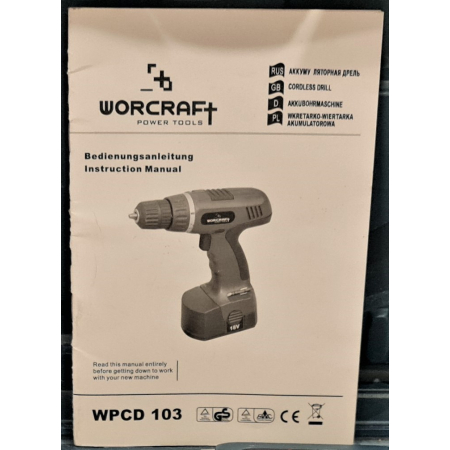 Wiertarko- wkrętarka WOLCRAFT WPCD-103_ 2x Aku