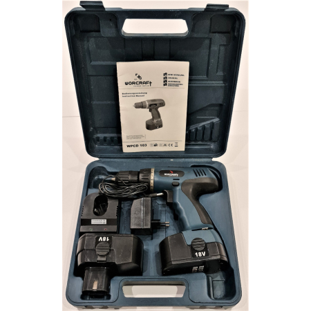 Wiertarko- wkrętarka WOLCRAFT WPCD-103_ 2x Aku